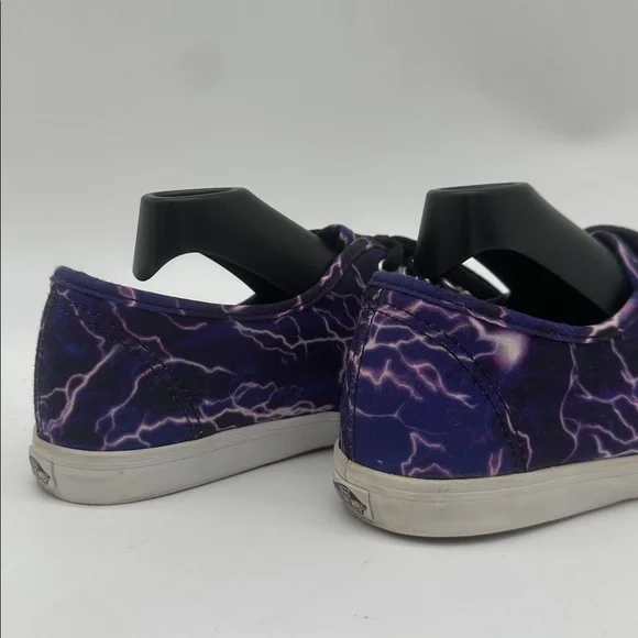 VANS Authentic LoPro Digi Lightning Purple Black White Women's Size 7.0 Men 5.5 - Picture 12 of 16